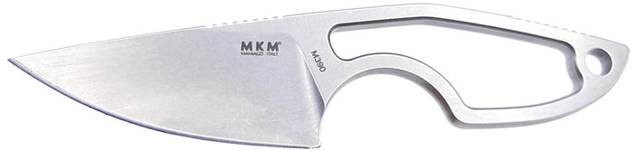 MKM Mikro Fixed Blade Knife Naked Handle M390 Drop Point Plain Edge MR01-N