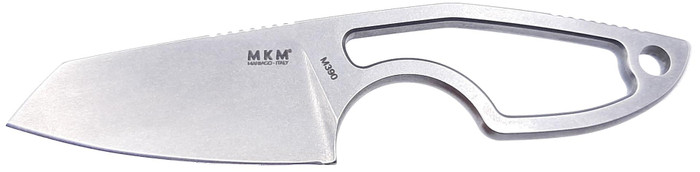 MKM Mikro Fixed Blade Knife Naked Handle M390 Sheepsfoot Plain Edge MR02-N