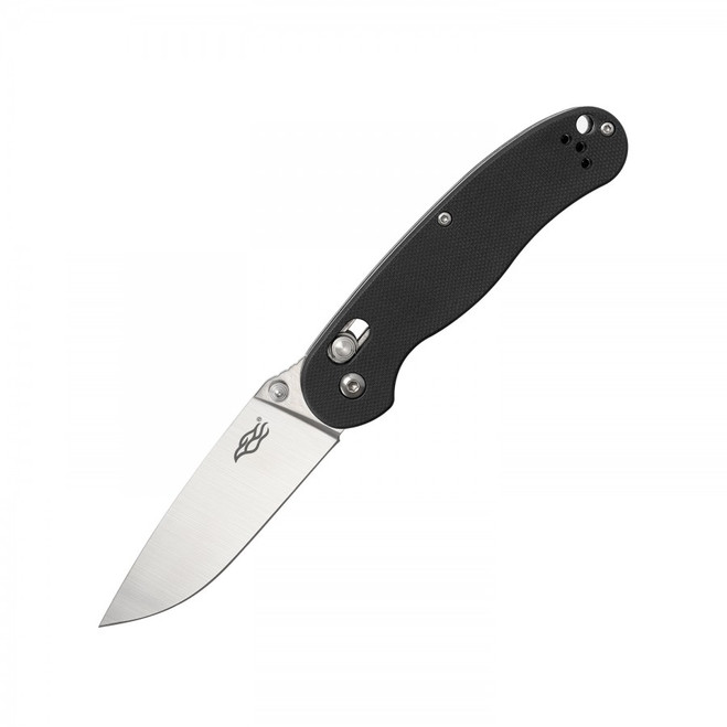 Ganzo Firebird Folding Knife Black G10 Handle 440C Drop Point Plain Edge  FB727S-BK