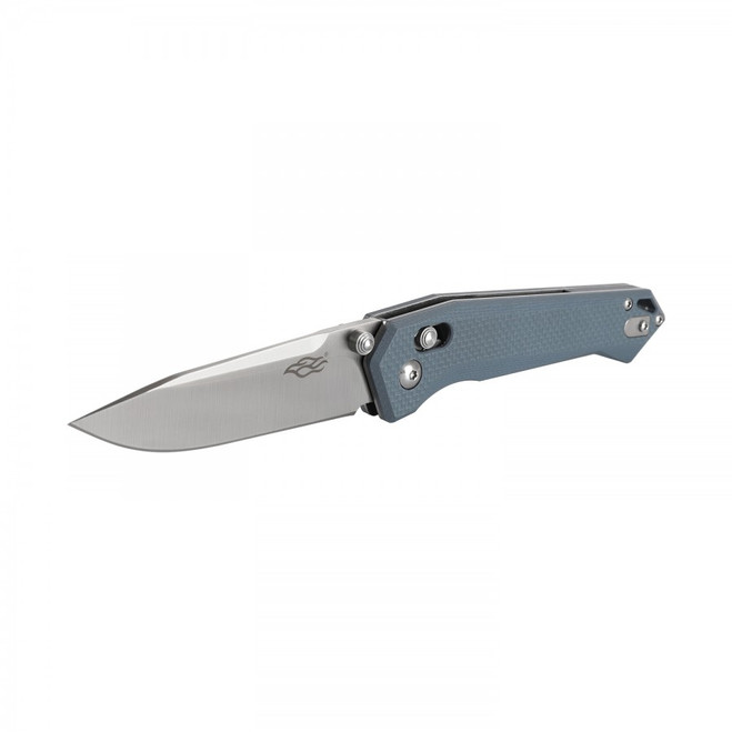 Ganzo Firebird Folding Knife Gray G10 Handle 440C Drop Point Plain