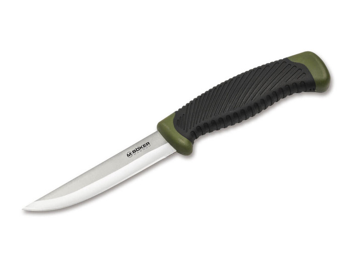 Boker Magnum Falun Fixed Blade Knife Olive Synthetic Handle 420 Plain Edge 02RY103