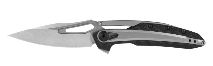 Zero Tolerance Folding Knife Black/Silver Carbon Fiber Handle 20CV Spear Point Plain Edge Stonewash Finish 0990 Zero Tolerance Folding Knife Black/Silver Carbon Fiber Handle 20CV Spear Point Plain Edge Stonewash Finish 0990