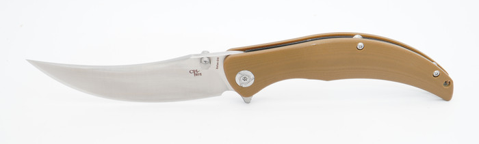 CH Knives Sultan Folding Knife Brown G10 Handle D2 Plain Edge CHSUG10-BN