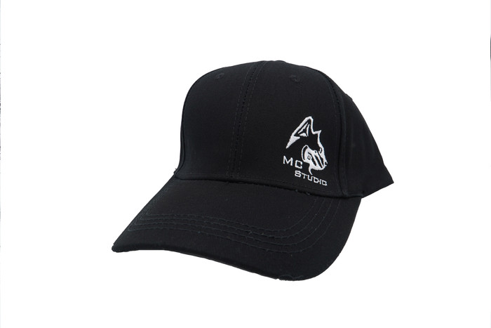 Maxace MC Studio Cap Black w/ White Embroidery One Size Fits Most