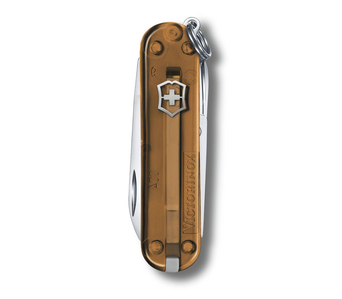 Victorinox Classic SD Multitool Transparent Chocolate Fudge Handle