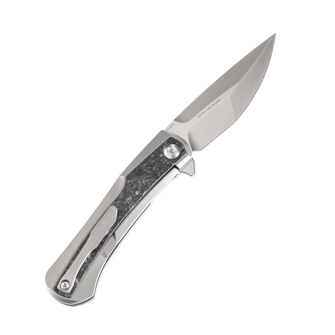 Kansept Kratos Folding Knife Ti CF S35VN Blade | White Mountain Knives