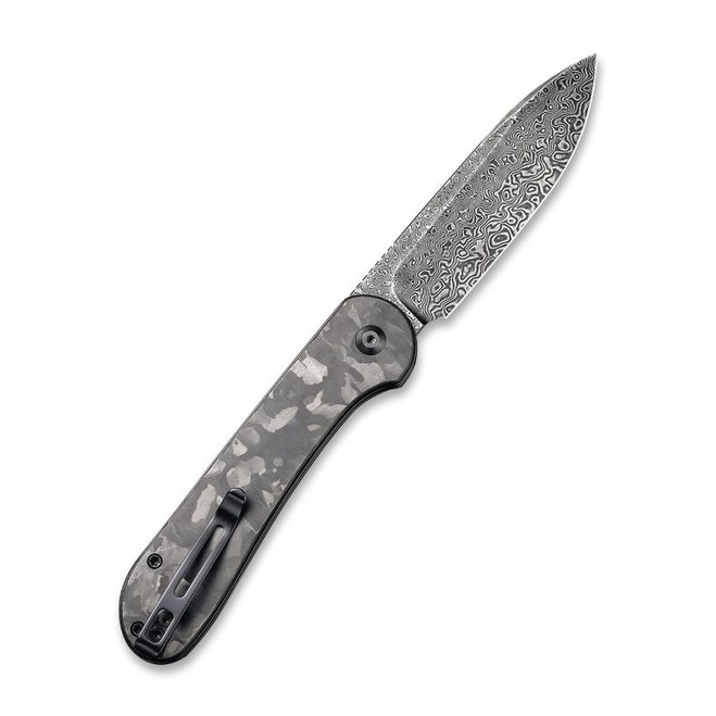 Civivi Button Lock Elementum Folding Knife Black Marble Carbon