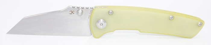 Kansept Main Street Folding Knife Light Yellow G10 Handle 154CM Plain Edge T1015B3