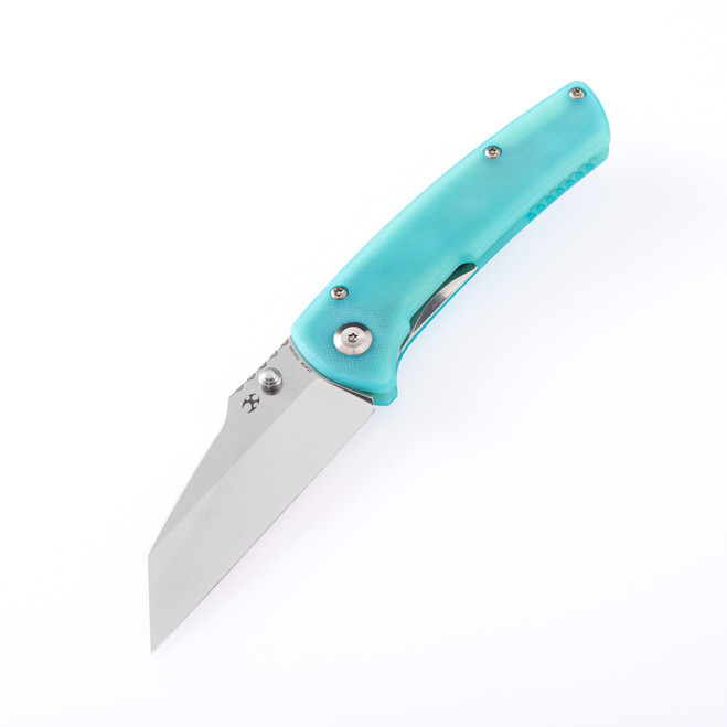 Kansept Main Street Folding Knife Light Blue G10 Handle 154CM Plain Edge T1015B4