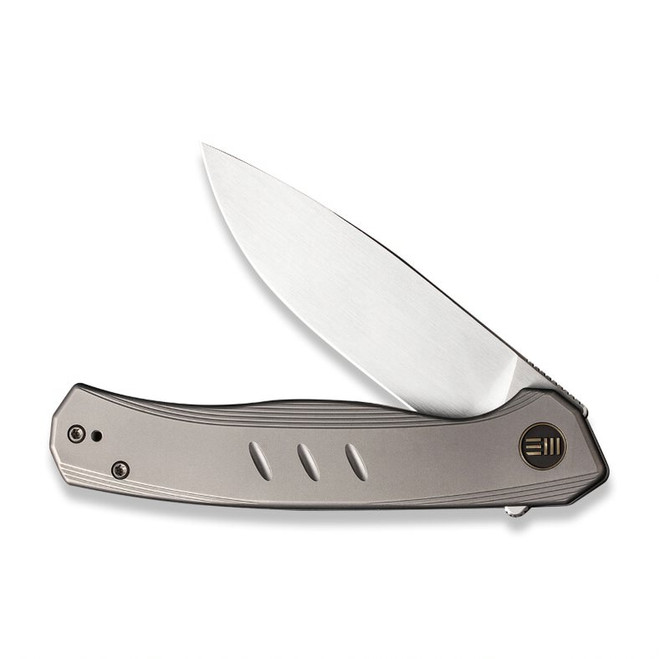 専用⑫ WE Seer 420 PCS Folding Knife Gray Titanium Handle 20CV Plain Edge