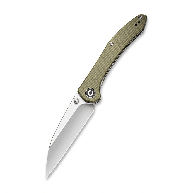 Discontinued Civivi Hadros Folding Knife Olive Micarta Handle Plain Edge Satin Finish C20004-3 Discontinued Civivi Hadros Folding Knife Olive Micarta Handle Plain Edge Satin Finish C20004-3