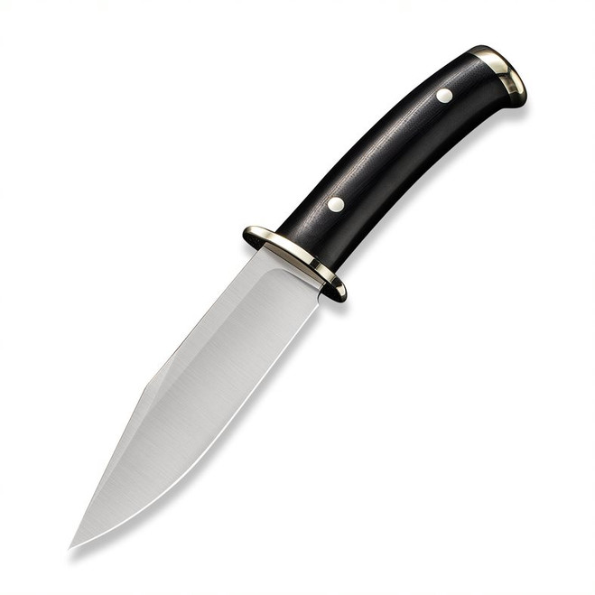 Civivi Teton Tickler Fixed Blade Knife Black Polished G10 Handle D2 Plain Edge Satin Finish C20072-1