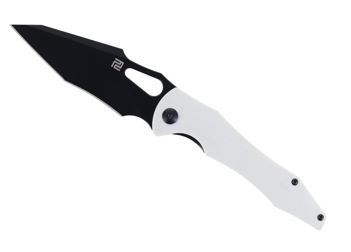 WMK Exclusive Artisan Cutlery Great White Folding Knife White G10