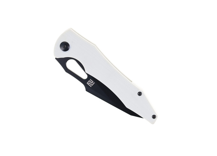 WMK Exclusive Artisan Cutlery Great White Folding Knife White G10