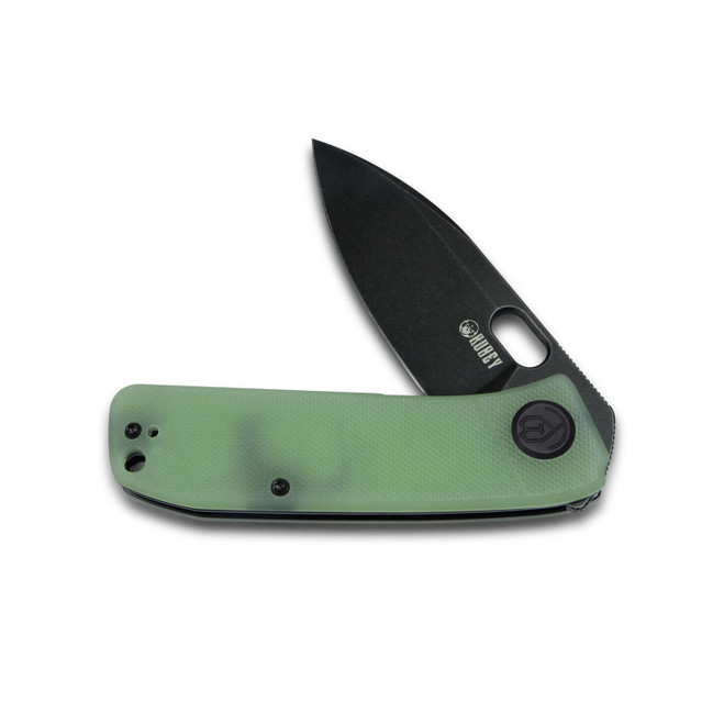 Kubey Hyde Folding Knife Jade G10 Handle 14C28N Drop Point Plain