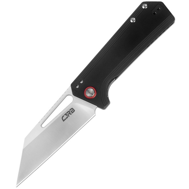 Artisan Cutlery CJRB Ruffian Folding Knife Black G10 Handle AR-RPM9 Drop Point Plain Edge Satin Finish J1924-BK