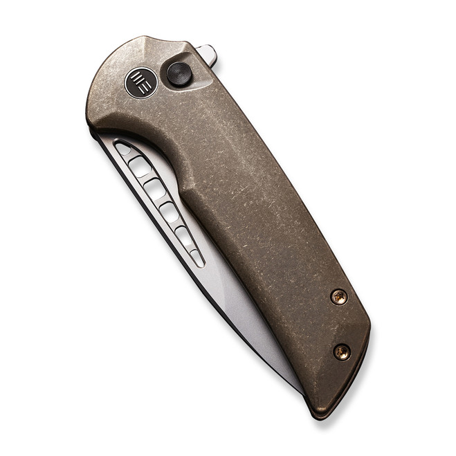 WE Mini Malice Folding Knife Bronze Titanium Handle 20CV Drop