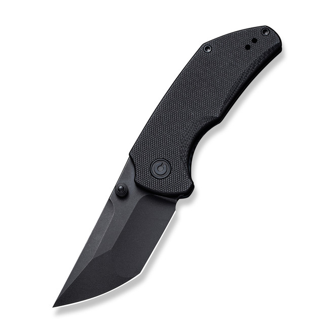 Civivi Thug 2 Folding Knife Black G10 Handle Nitro V Tanto Plain Edge Black Stonewash Finish C20028C-1