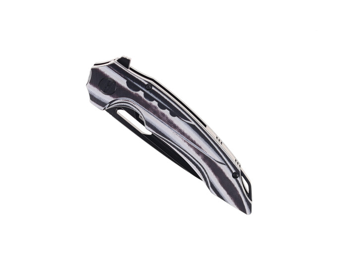 Bestech Ornetta Folding Knife Black/White Carbon Fiber/G10 Handle