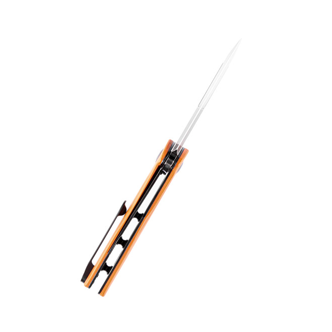 Kansept KTC3 Folding Knife Orange G10 Handle 154CM Plain Black