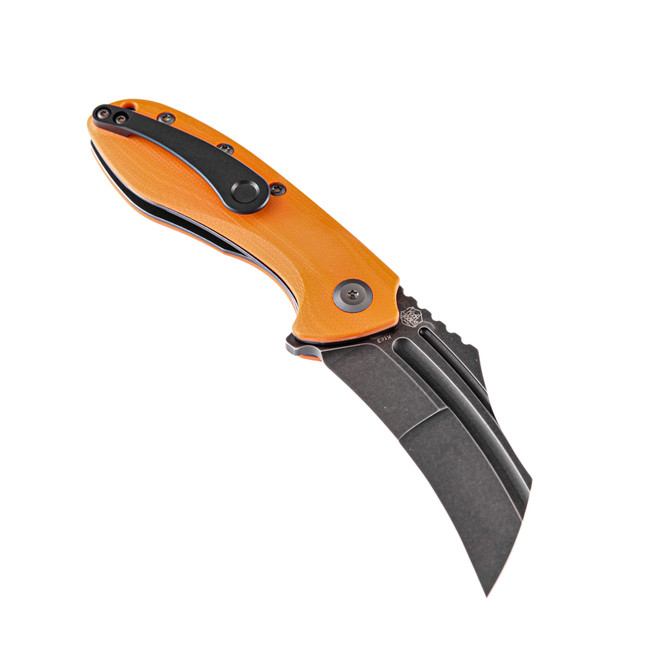 Kansept KTC3 Folding Knife Orange G10 Handle 154CM Plain Black