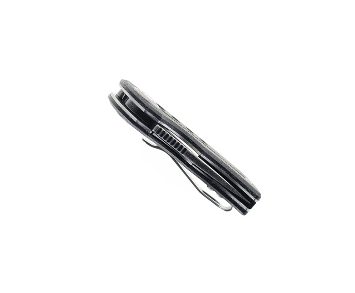 Two Sun Mini Folding Knife Black Micarta Handle D2 Plain