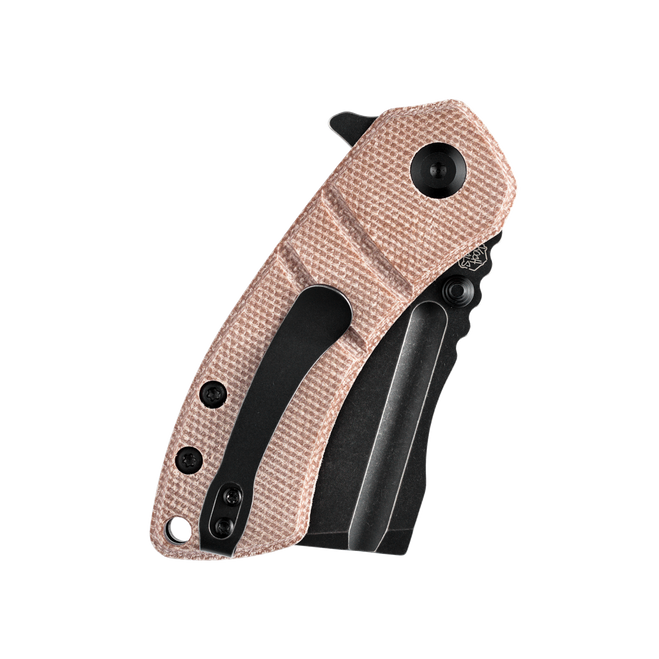 Kansept Korvid M Folding Knife Brown Micarta Handle 154CM Plain