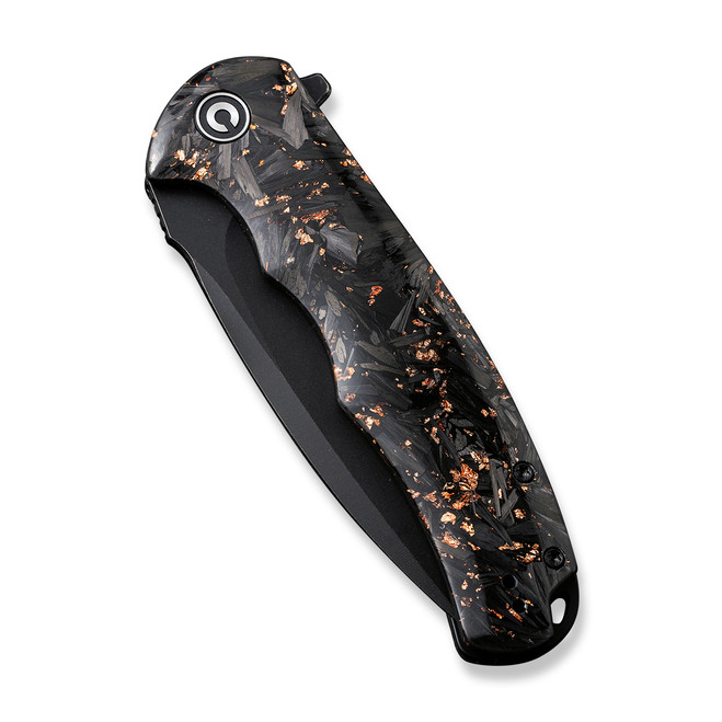 Civivi Praxis Folding Knife Black/Copper Shredded Carbon Fiber