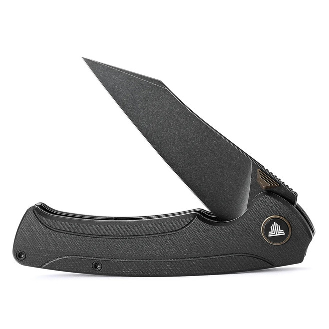 Trivisa Lynx-03B Folding Knife Black Titanium/G10 Handle S35VN