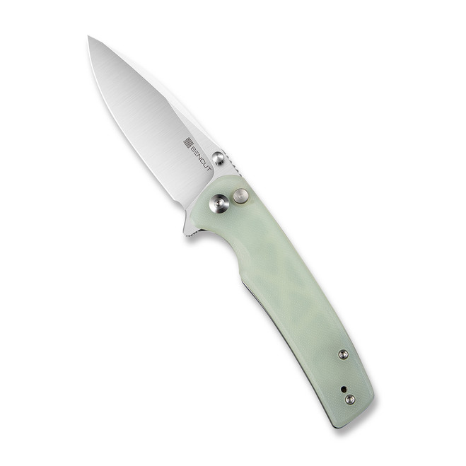 Sencut Sachse Folding Knife Natural G10 Handle 9Cr18MoV Drop Point Plain Edge Satin Finish S21007-4 Sencut Sachse Folding Knife Natural G10 Handle 9Cr18MoV Drop Point Plain Edge Satin Finish S21007-4