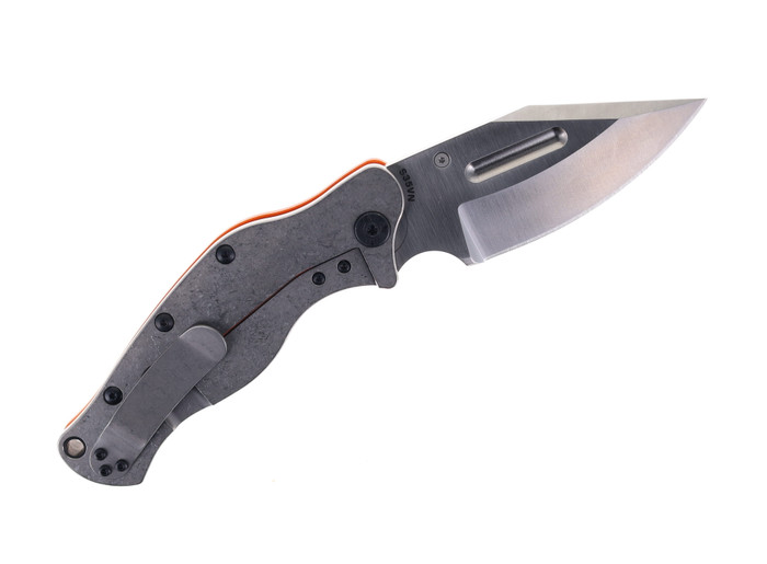 Sniper Bladeworks LPC Folding Knife Orange G10 Handle S35VN Plain