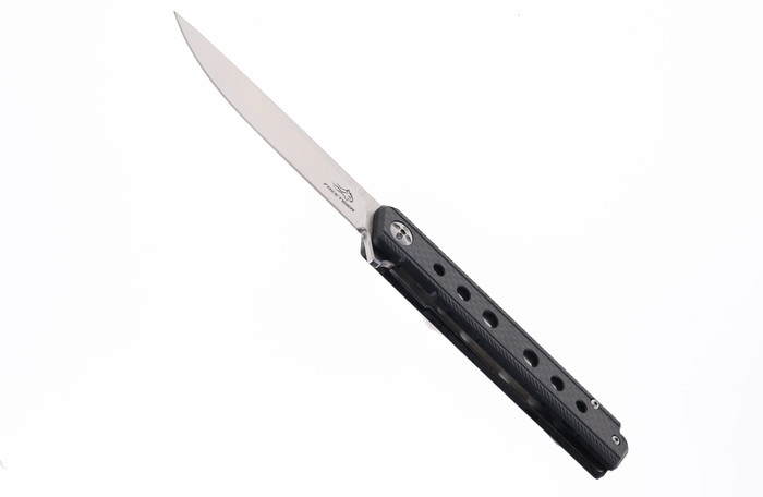 FreeTiger Flipper Folding Knife Black G10 Handle D2 Plain Edge FT909