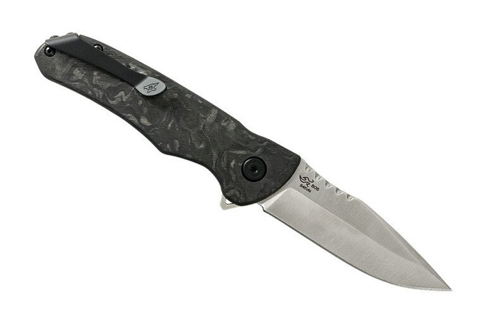 Buck 841 Sprint Pro Elite Folding Knife Black CF Handle S45VN Drop