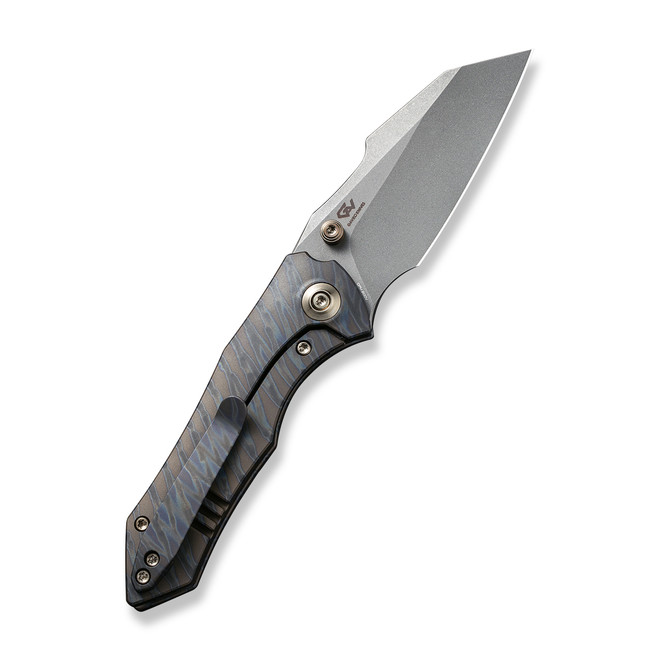Dropping in November) WE High-Fin Folding Knife Tiger Stripe