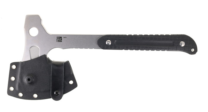 BSA G10 Serrated Knife, 3 1/2 Blade in oxidized Black 7CR17 Stainless  Steel with Black Anodized G10 Handle