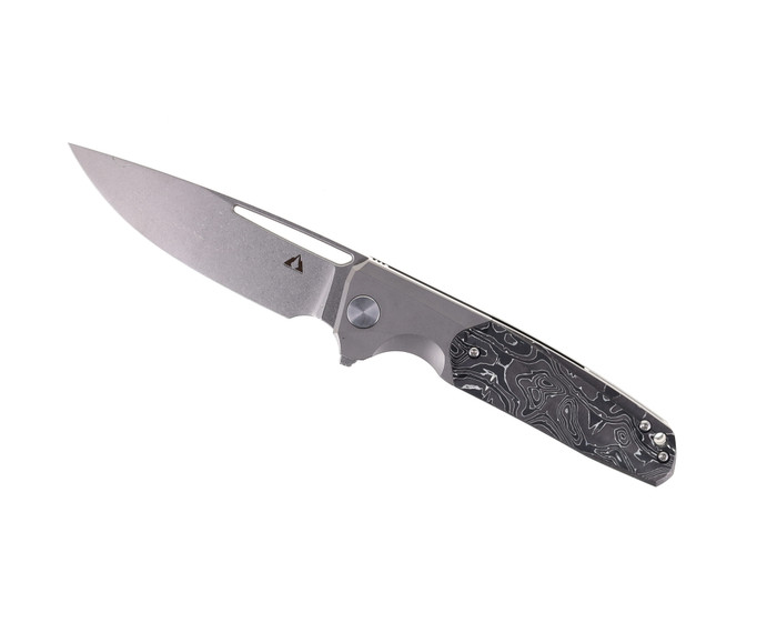 CMB Darma Folding Knife Sandblast Titanium/Carbon Fiber Handle