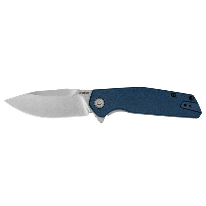 Kershaw Lucid Folding Knife Blue GFN/SS Handle 8Cr13MoV Clip Point Plain Edge Stonewash Finish 2036