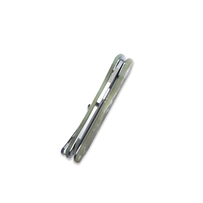 Kubey Duroc Flipper Folding Knife Camo G10 Handle AUS-10