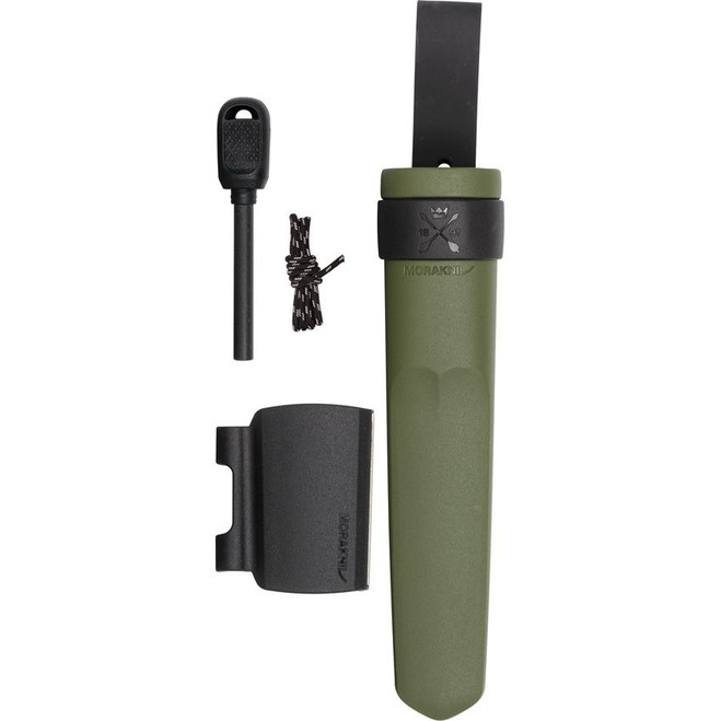 Morakniv Kansbol Fixed Blade Knife OD Green TPE Handle 12C27 Plain