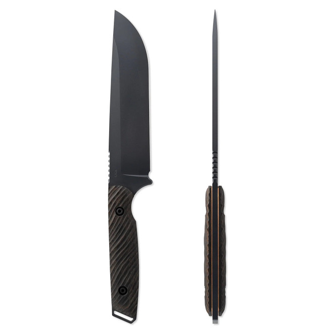 Toor Field 1.0 Fixed Blade Knife Battleship Gray Walnut Dynamic Fluting Handle CPM154 Plain Edge Toor Field 1.0 Fixed Blade Knife Battleship Gray Walnut Dynamic Fluting Handle CPM154 Plain Edge