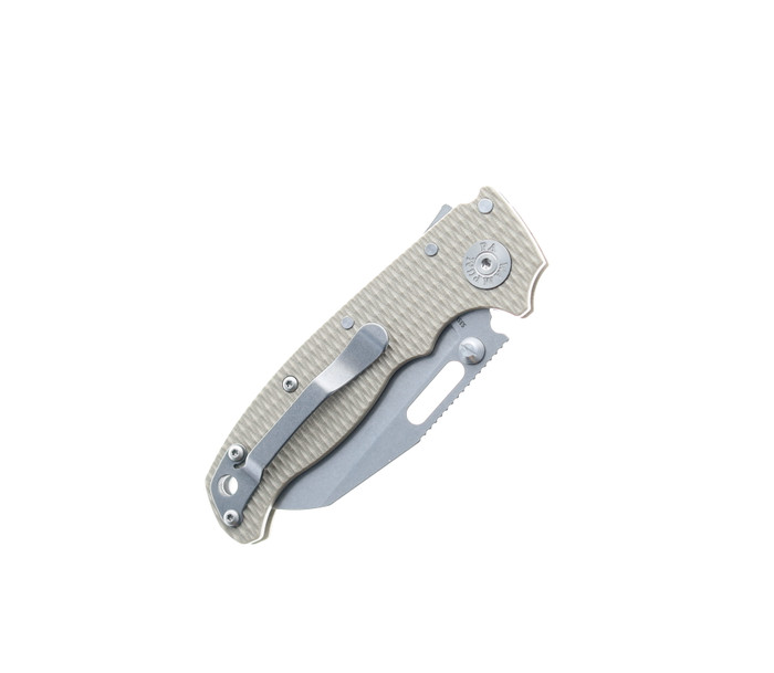 Demko AD20.5 Tan G10 Handle Shark Lock Shark Foot S35VN Plain Edge