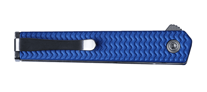 全商品オープニング価格！ CRKT CEO Handle Aluminum Blue Knife Folding Microflipper 置物