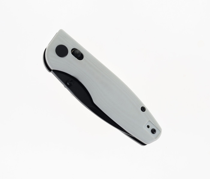 CMB Predator Folding Knife White G10 Handle 14C28N Plain Edge