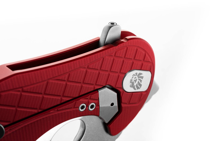 LionSteel L.E.One Folding Knife Red Aluminum Handle CPM