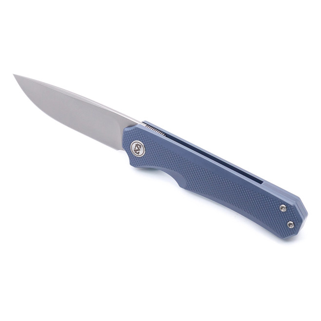 Miguron Knives Koraki II Front Flipper Folding Knife M390 Blade Blue Anodized Titanium Handle Pocket Knife MGR-606BUII Miguron Knives Koraki II Front Flipper Folding Knife M390 Blade Blue Anodized Titanium Handle Pocket Knife MGR-606BUII