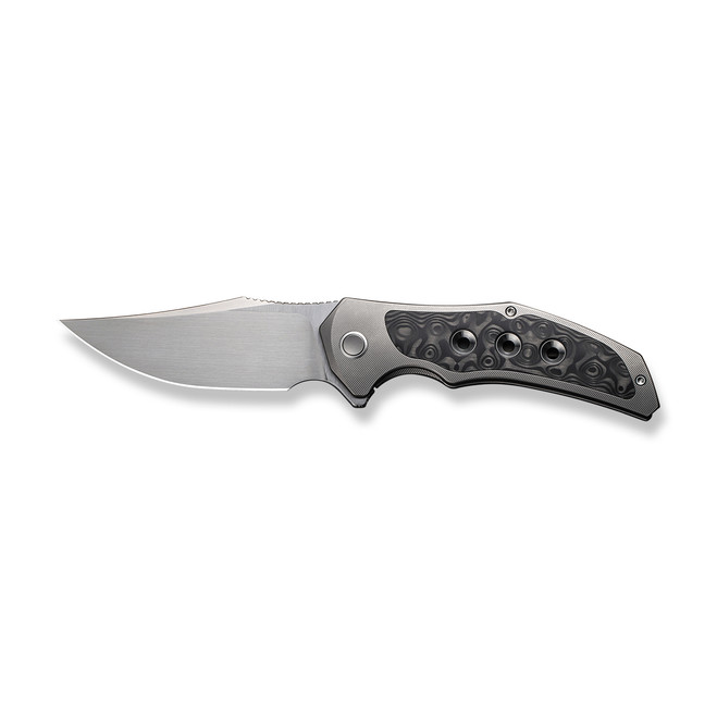 ユウ WE Magnetron Folding Knife Gray/Black/Natural Steel Titanium/Rose