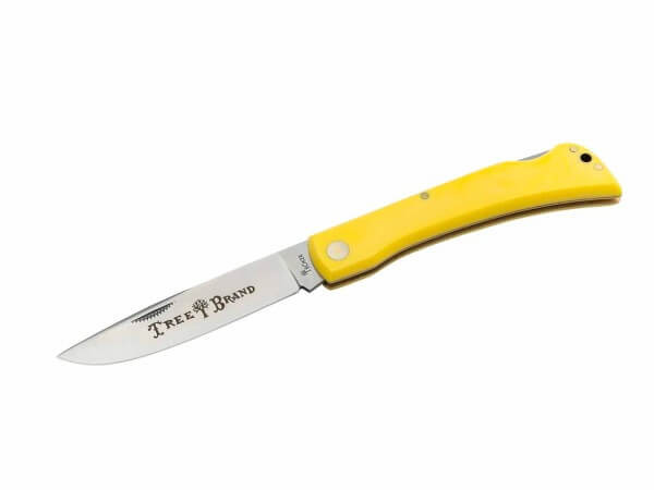 Boker Traditional Series 2.0 Rangebuster Folding Knife Yellow Synthetic Handle D2 Plain Edge 110864