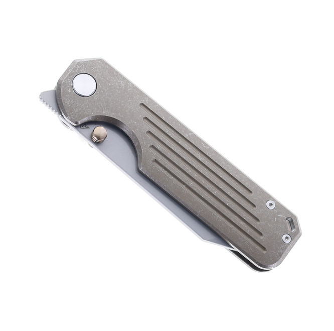 ぶるー Miguron Ameight Gladiator II Folding Knife Brown Titanium Handle