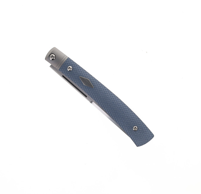 Esnyx Knives Barracuda Slip Joint Pocket Knife Steel Blue G10 M390