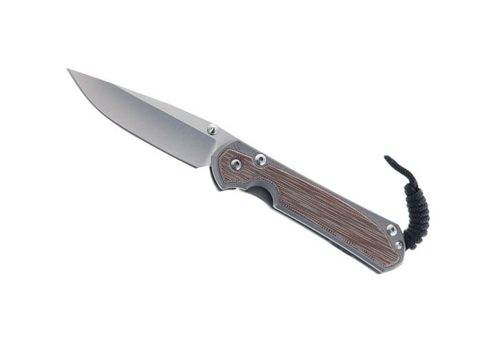 Chris Reeve Small Sebenza Natural Canvas Micatra Inlay Pocket Knife Gray Titanium Handle Magnacut Plain Edge S31-1212 Chris Reeve Small Sebenza Natural Canvas Micatra Inlay Pocket Knife Gray Titanium Handle Magnacut Plain Edge S31-1212